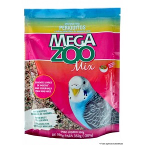 Ração Mega Zoo Mix Periquitos 350g