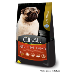 Ração Cibau Adultos Sensitive Lamb  Mini Breeds 1kg