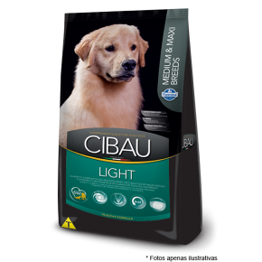 Ração Cibau Adultos Light Medium e Max Breeds 12kg