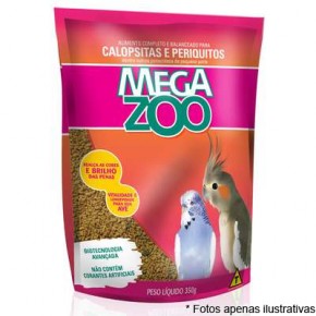 Ração Mega Zoo para Calopsitas e Periquitos 350g