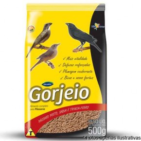 Ração Gorjeio Passaro Preto, /sabia e Trinca-Ferro 500g