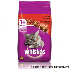 Ração Whiskas sabor carne 3kg