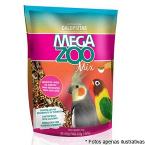 Ração Mega Zoo Mix Calopsitas 350g