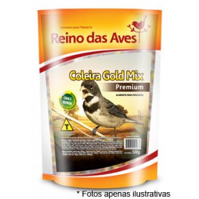 Ração Reino das Aves Coleira Gold Mix 500g