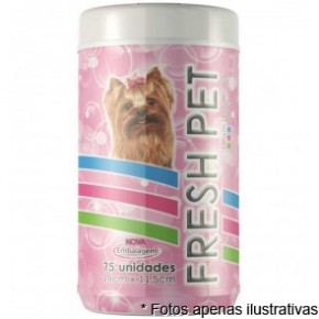 Lenços Umedecidos Fresh Pet Cães 75fls