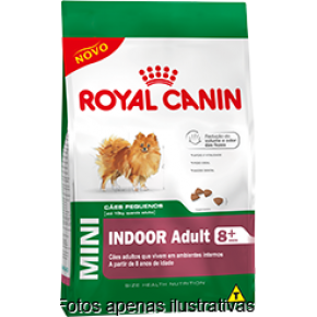 Ração Royal Canin Mini Indoor Adult 8+ 3kg