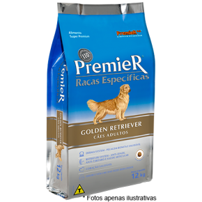 Ração Premier Raças Especificas Golden Retriver Adultos 12kg